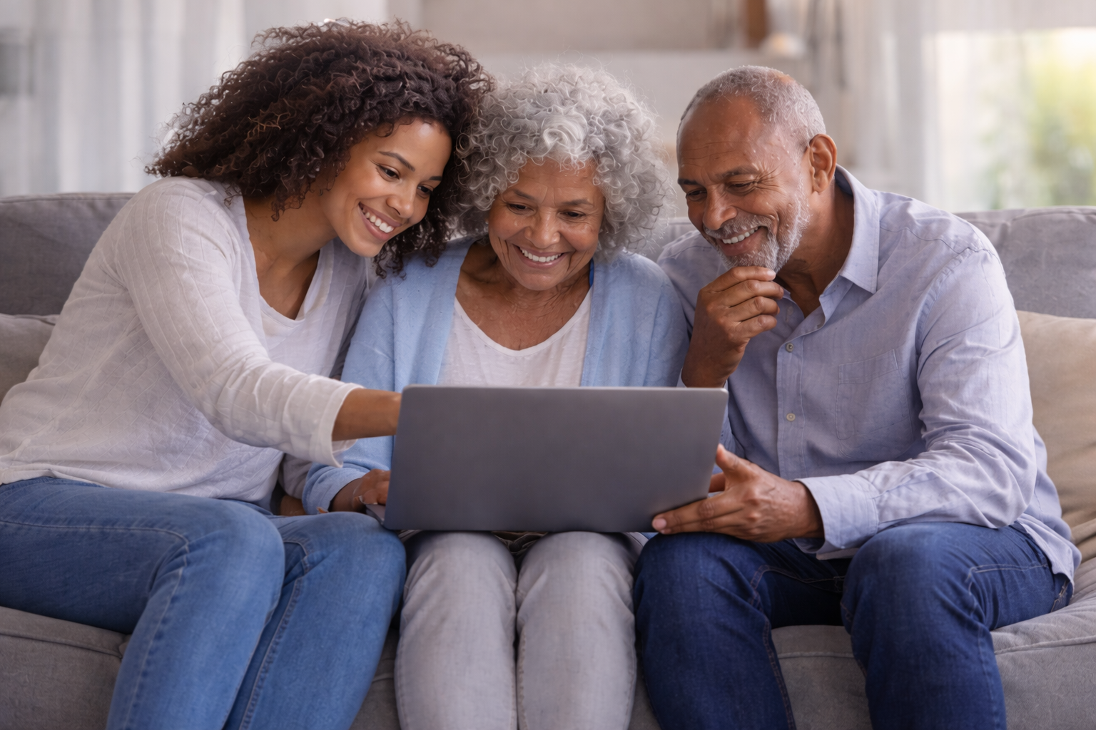 Family having important conversations